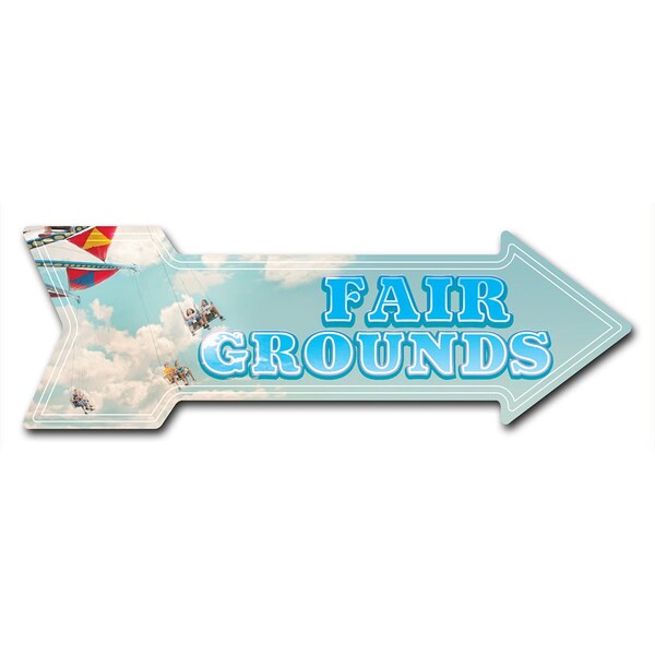 Fair Grounds Arrow Decal Funny Home Decor 24in Wide